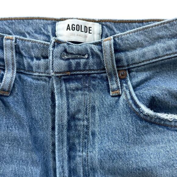 Agolde Riley Long Straight Jeans in Cove 25 - Picture 4 of 12